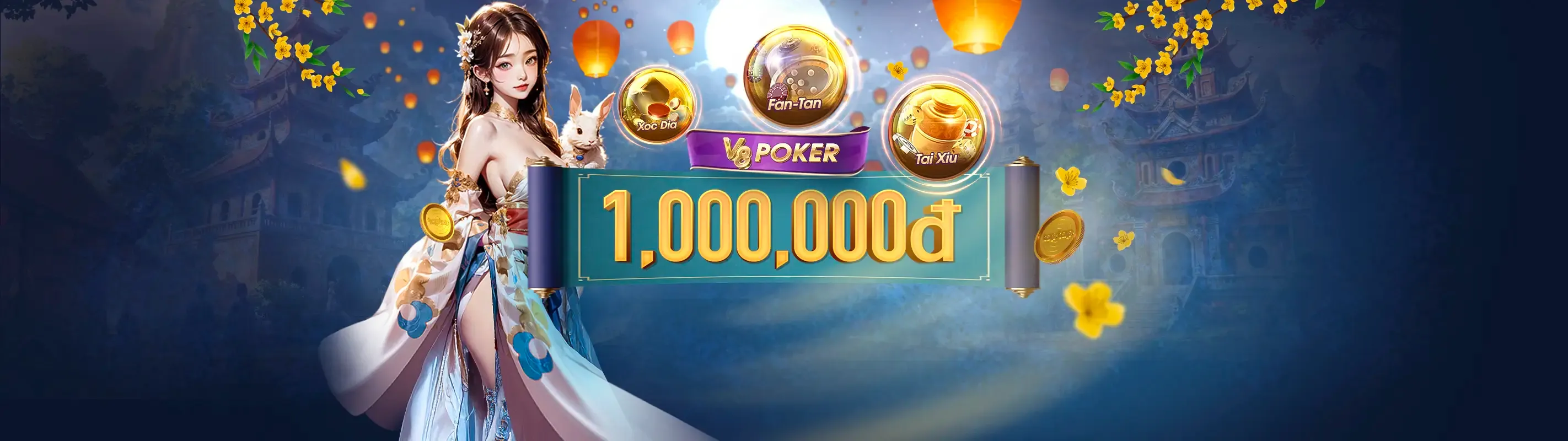 Máy Nổ Hũ Bem88 với tiền vàng và biểu tượng Jackpot